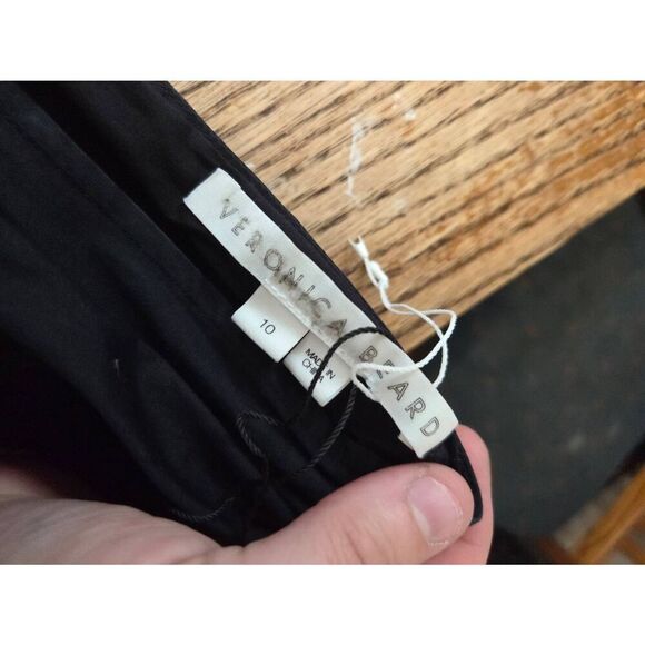 Veronica Beard Perrin Ruched High-Low Maxi Dress in Black Size 10 - Picture 3 of 5